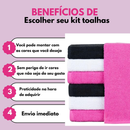 Kit 10 Toalhas de rosto Grande Felpudas para salão 100% algodão