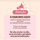 Coleira Rosa de Cachorro com Pingente Nome e Numero Personalizado B4