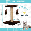 Arranhador Para Gatos Poste com Brinquedo Gato Duplo Exclusivo