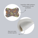 Tapete para Comedouro Pet Antiderrapante - Ossinho - 29cm x 43cm