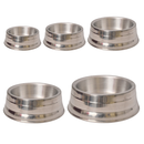 Comedouro Pesado Polido de Alumínio Para Cães Pote De Ração Resistente