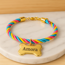 Coleira Ajustável com Plaquinha de Identificação