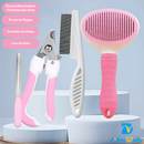 KIT 4 Pçs para Pets: Escova Removedora Tira Pelos de Cães E Gatos