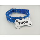 Coleira Personalizada com Plaquinha de Identificação para Cachorro