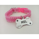 Coleira Personalizada com Plaquinha de Identificação para Cachorro