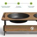 Comedouro Suspenso Pet Cachorro e Gato Duplo Mdf