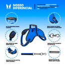 COLEIRA PERSONALIZADA REFORÇADA COM GUIA PARA CÃES DE PORTE GRANDE E MÉDIO