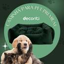 Cama Caminha Pet Suede Enchimento Siliconado e Zíper Removível