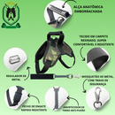 Coleira pet resistente para cachorro pitbull labrador dogo rottweiller + guia peitoral de cão husky