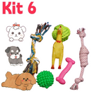 Kit 6 Brinquedos Mordedores para Filhotes