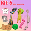 Kit 6 Brinquedos Mordedores para Filhotes