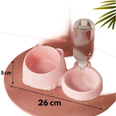 Comedouro Duplo Anti Formiga Pet Bebedouro automático suporte para Garrafa cachorro gato coelho