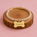 Coleira Ajustável com Plaquinha de Identificação