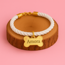 Coleira Ajustável com Plaquinha de Identificação