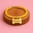 Coleira Ajustável com Plaquinha de Identificação