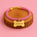 Coleira Ajustável com Plaquinha de Identificação