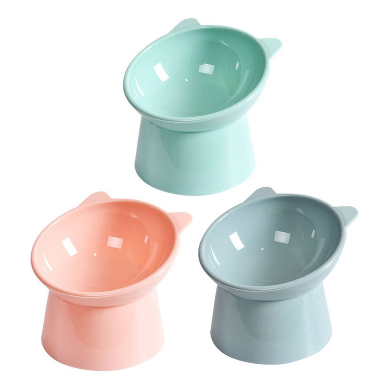 Comedouro Bebedouro Elevado Anti Engasgo Pet Gato Cachorro Kit e Unidade